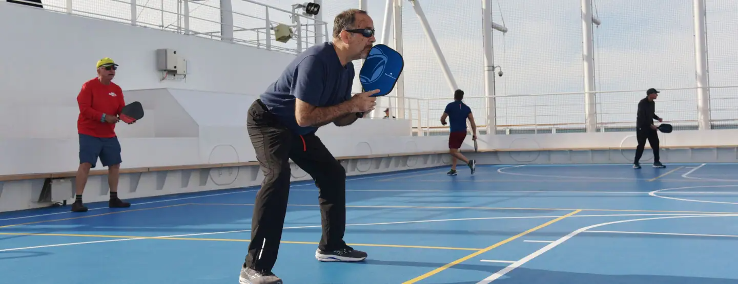 Pickleball at sea