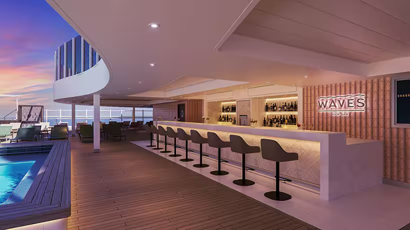 Waves pool bar