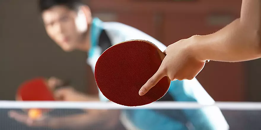 Settle in for an exhilarating table tennis battle