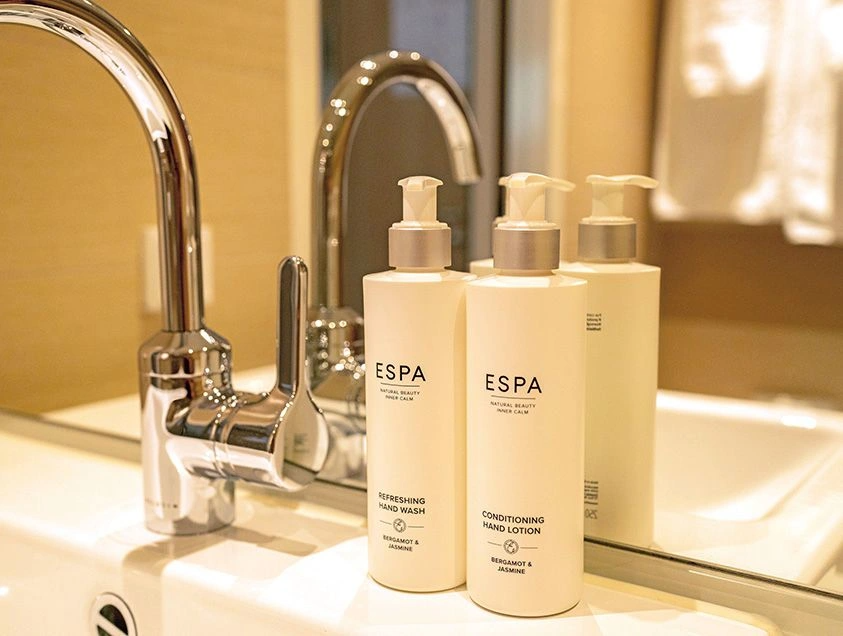 Luxurious bathroom amenities