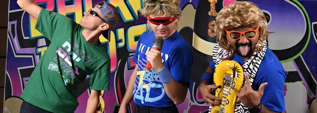 80s rock-n-glow party