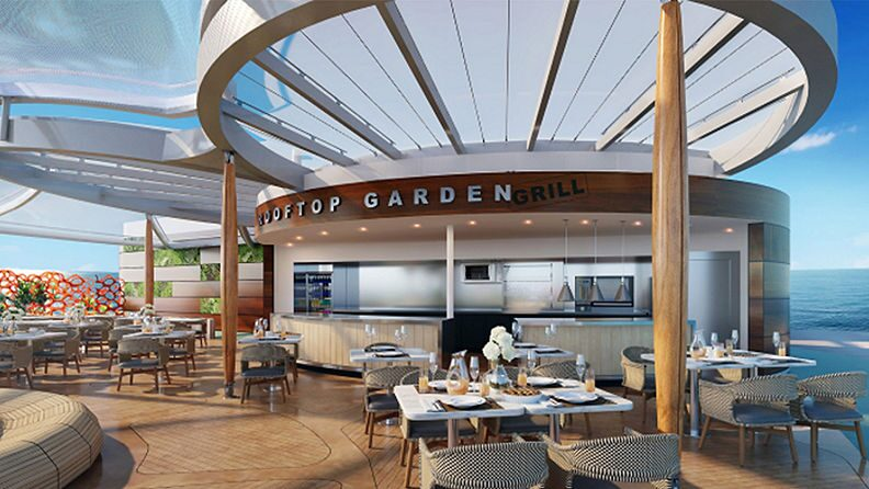Rooftop garden grill