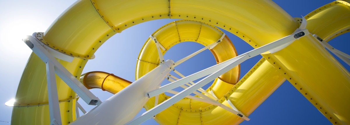 Twister waterslide