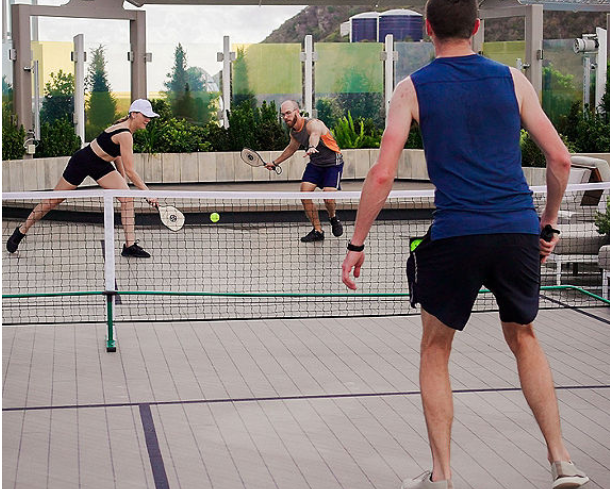 Pickleball at sea