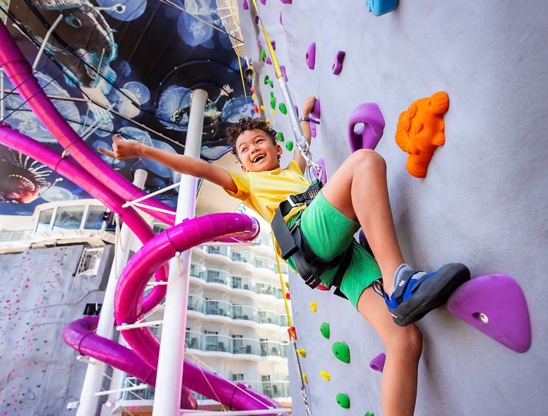 Rock climbing wall