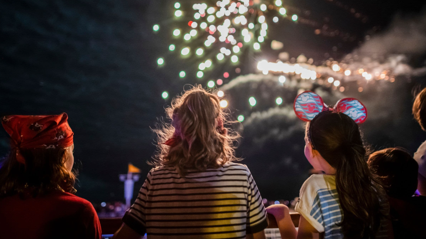 Deck parties & fireworks at sea