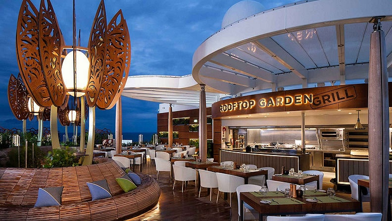 Rooftop garden grill