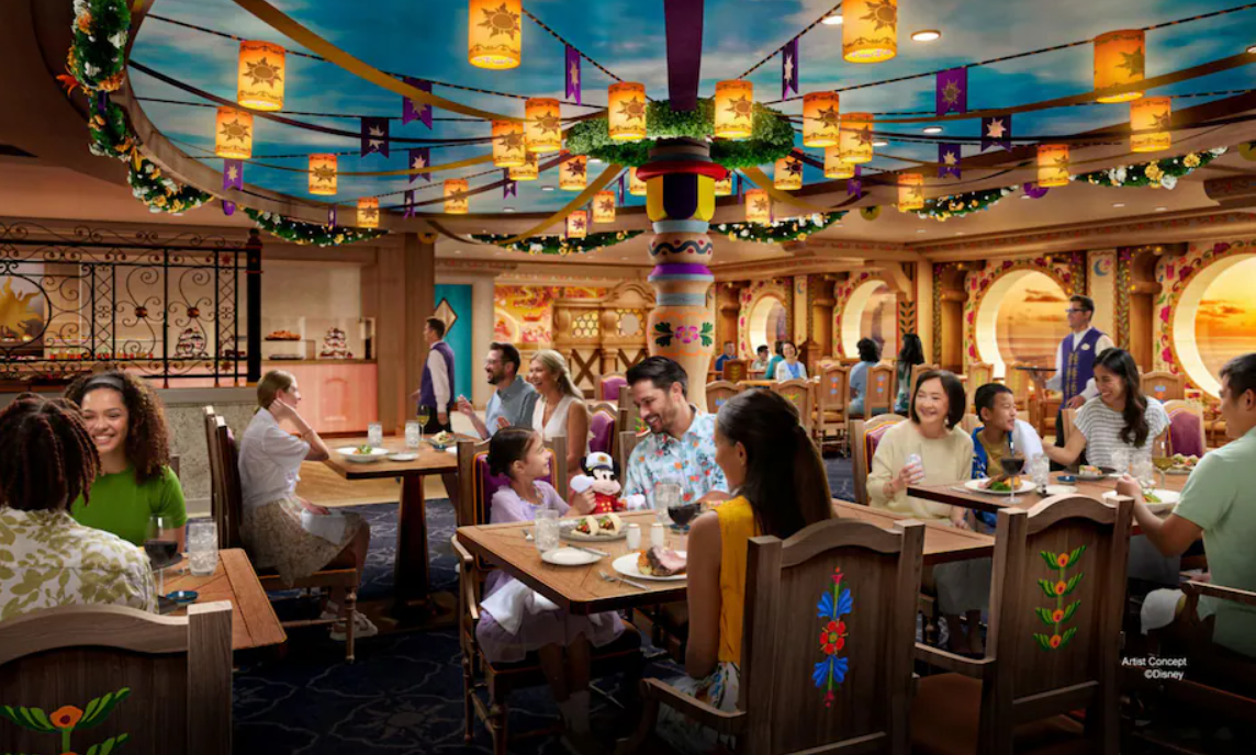 Enchanted summer restaurant