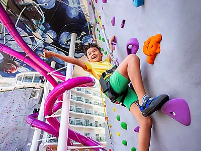 Rock climbing wall